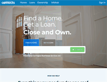 Tablet Screenshot of carringtonconnects.com